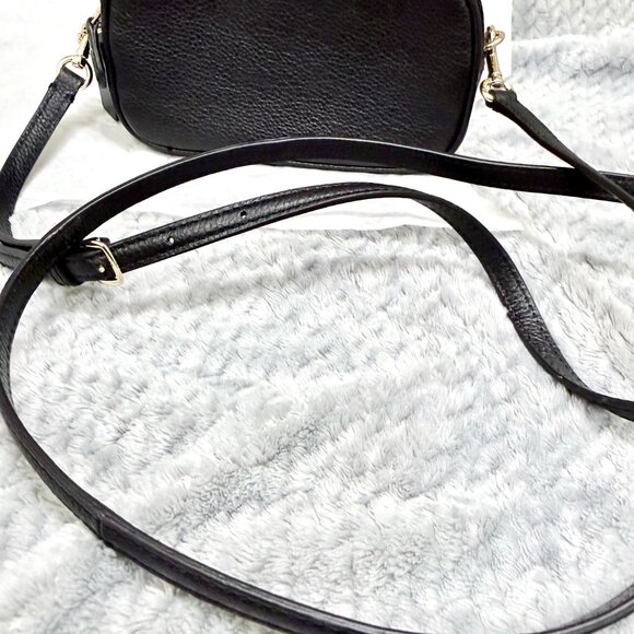 COACH Pebbled Leather Crossbody – Black – Gently Used - Picture 9 of 9